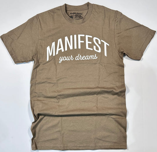 "MYD" Rubber label logo Tee "Tan"