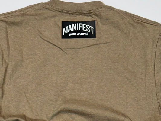 "MYD" Rubber label logo Tee "Tan"