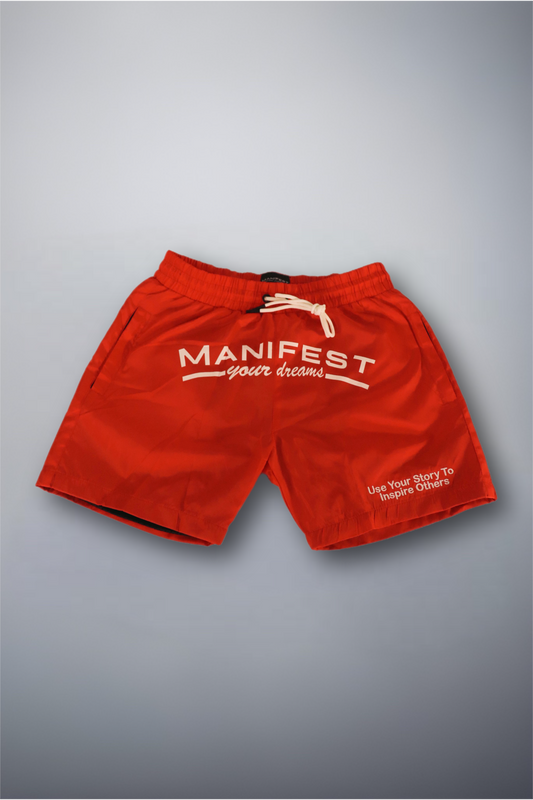 Windbreaker Shorts "Manifest Your Dreams"
