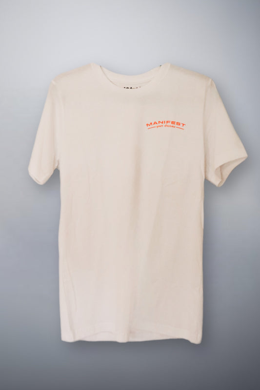 Left Chest Red Logo Manifest Your Dreams