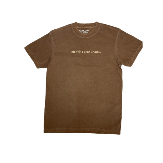 Vintage Style "Your Story" Espresso Manifest Your Dreams Shirt