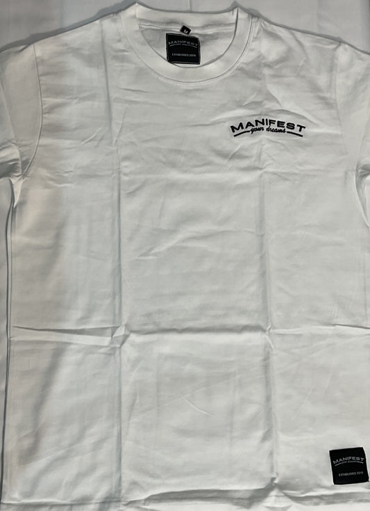 Embroidered Logo Tee "Manifest Your Dream"