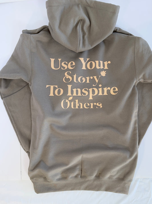 "Manifest Your Dreams Apparel" Olive Hoodie