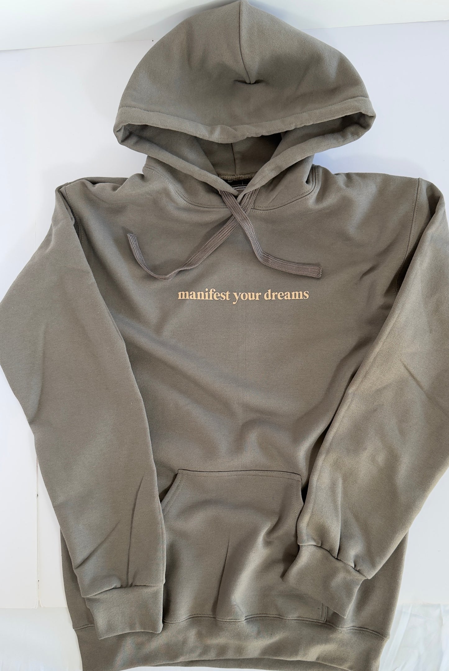 "Manifest Your Dreams Apparel" Olive Hoodie