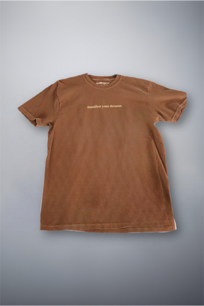 Vintage Style "Your Story" Espresso Manifest Your Dreams Shirt