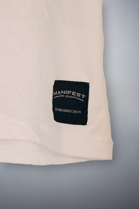 Embroidered Logo Tee "Manifest Your Dream"